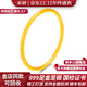 禾妍金包银手镯实心古法素圈金包银镯子婚嫁送老婆女友七夕情人节礼物 古法素圈包金1.5克+总重约30克 58圈号