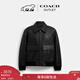 蔻驰（COACH）【圣诞礼物】新款奥莱男士牛皮革FLIGHT 商务夹克外套黑色 黑色 M