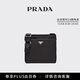 PRADA/普拉达【礼物】Re-Nylon和Saffiano牛皮革单肩包 黑色-新版