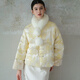 初蝉衣事新中式90白鸭绒羽绒服女25冬季新款国风高级复古提花保暖唐装外套 围脖（白色） 均码 （预定）