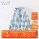 戴维贝拉（DAVE＆BELLA）儿童衬衫2024秋装男童衬衫格子上衣宝宝休闲棉衬衣