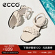 爱步（ECCO）凉鞋女 夏季方头一字带通勤休闲百搭粗跟凉鞋 雕塑233803 石灰色23380301378 36