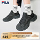 FILA 斐乐官方女鞋运动鞋摩登老爹鞋秋款户外风蕨草鞋时尚百搭休闲鞋 阴影灰/黑-DB 37.5