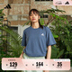 adidas情侣休闲纯棉上衣圆领短袖T恤男女夏季阿迪达斯官方轻运动 传奇墨水蓝   XS