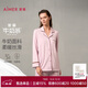 爱慕莫代尔亲肤牛奶睡衣家居服套装沁润AM46A491粉165