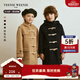 Teenie Weenie  Kids小熊童装秋冬款男女童保暖双面呢羊毛连帽大衣 藏青色 120 cm