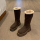 UGG MADE IN AUSTRALIA SINCE 1910官方正品长筒棉靴女2025冬季新款保暖小个子外穿厚底东北加绒雪地 棕色39