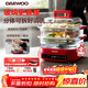 大宇（DAEWOO）玻璃电蒸锅 0塑0涂层 加厚高绷玻璃 多功能炖蒸煮一体蒸汽锅分体可拆洗不锈钢S31-SE-FGH
