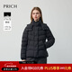 PRICH【90%鹅绒】时尚可拆卸连帽收腰云朵保暖羽绒服2025冬新款新年 19黑色 S 160