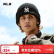 MLB帽子男女帽子25秋冬新款复古做旧毛线帽针织帽3ABNB0656-50BKS