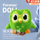 OSKV多邻国玩偶周边毛绒玩具duolingo绿色猫头鹰抱枕多儿卡通公仔玩偶 猫头鹰玩偶【20cm】