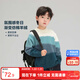 左西男童毛衣2025春秋儿童渐变拼接棉绒宽松休闲套头上衣 蓝色 150