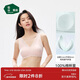 松山棉店【小棉花】大胸显小蕾丝内衣女纯棉大码文胸罩【新款】水粉色L
