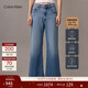 Calvin KleinJeans四季款女士经典美式潮流复古磨白ck高腰宽松阔腿牛仔裤 186-牛仔蓝 27