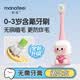 妙抚（MANAFEEL）儿童乳牙刷0-1-3岁宝宝超软毛万毛含氟牙刷婴幼儿口腔清洁粉