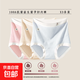 孕早中晚期纯棉高腰托腹孕妇内裤100%全棉加长档大码孕妇三角裤女 粉色+肤色+蓝色【3条装】 XL115-145斤