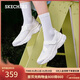 斯凯奇（Skechers）漫月玛丽珍浅口单鞋女鞋秋2025新款蕾丝厚底运动休闲鞋177604