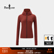 比音勒芬【格型T】春秋款女士时尚休闲运动外套高领连帽防晒修身夹克上衣 42砖红色 L （100）