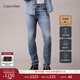 Calvin KleinJeans四季款男士美式休闲通勤ck修身显瘦微弹浅色洗水牛仔裤