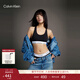 Calvin Klein内衣【明星同款摩登引力带】女士ck轻运动工字背心文胸 001-太空黑 M 推荐75B-85A