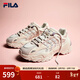 FILA斐乐女鞋休闲鞋鱼刺二代老爹鞋运动鞋增高厚底慢跑鞋SOFIA Ⅱ 奶白/烟玫粉-GR 37.5