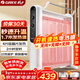 格力（GREE）【速热+无光无噪】电热膜家用取暖器暖气片电暖气防烫速热电暖器加湿干衣定时取暖炉 NDYM-S7021