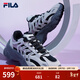 FILA斐乐女鞋休闲鞋鱼刺二代老爹鞋运动鞋增高厚底慢跑鞋SOFIA Ⅱ 黑/南极灰-BA 38.5
