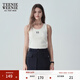 Teenie Weenie女装简约休闲夏季吊带背心打底衫时尚修身内搭T恤 白色 S (160)