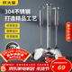 炊大皇 铲勺套装 304不锈钢锅铲+汤勺+漏勺三件套 铁锅不锈钢锅炒菜铲子