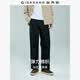 佐丹奴裤子男2026年春新款压褶半松紧腰弹力棉直筒休闲裤13115175