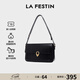 拉菲斯汀（La Festin）2026新款包包大容量单肩斜挎真皮女包通勤腋下包生日妇女节礼物 慕斯黑