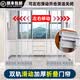 南极人（Nanjiren）双滑轨空调门帘防风保暖PVC透明隔断帘左右移动推拉门帘店铺商用 灰色2.0新品双轨道滑动【轨道1.6米内整根发货】 40cm*190cm 1片 滑轨式 高透款