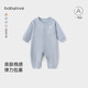 babylove婴儿连体衣春秋季弹力睡衣男女宝宝哈衣婴儿衣服纯色休闲家居服
