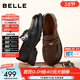 百丽（Belle）元宝乐福鞋女鞋2026春季新款商场同款羊皮黑色小皮鞋E9L1DAA6预售 棕色 37 (235mm)