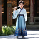 小淘孩古装汉服男童国学服唐装春季中国风少爷服六一演出服 飞鱼广袖 120