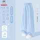巴布豆（BOBDOG）童装女童夏季2026新款儿童裤子阔腿裤大童夏装女宝休闲裤蓝160