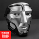 三角洲行动周边典狱长的面具cos道具金属胸针徽章游戏同款可佩戴 典狱长面具【银色】