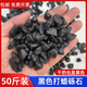 50斤打蜡黑色砾石深灰色水洗石日式庭院造景装饰枯山水花园黑石子 50斤 黑色打蜡(磨圆)砾石0.6-0.9cm