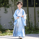小淘孩儿童汉服国风汉服男童演出服唐装表演服 青筠 130