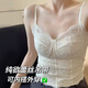 俞兆林（YUZHAOLIN）蕾丝吊带背心女纯欲风带胸垫可外穿修身显瘦内搭打底上衣