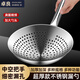 卓良（Zhuoliang）不锈钢大漏勺商用厨师油鼓漏网抄瓢笊篱圆孔酒店食堂饭店商用