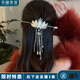 乐喵（LEMIAO）韩版蛇形镶钻流苏发簪时小众感盘发簪子发钗轻奢发饰国风七夕礼物 天使之翼流苏发簪A25-201