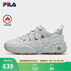 斐乐（FILA）松饼鞋加绒男鞋老爹鞋运动鞋保暖厚底休闲鞋 紫罗兰灰/雾霾灰-GV 42