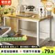 宅仕达 电脑桌子书桌办公桌子工作台式家用学习桌写字桌长条桌子DNZ-04 120*60*74cm白架+浅胡桃