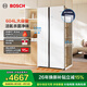 博世（BOSCH）【重磅新品】家用604L大容量双开对开门变频冰箱 活氧除菌净味 超薄嵌入 鲜润保湿空间 玻璃面板 KAC98EA20C