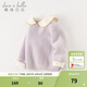 戴维贝拉（DAVE＆BELLA）女童毛衣洋气儿童针织衫宝宝上衣小童打底衫女孩衣服秋冬新款童装 紫色【现货】 100 cm（建议身高90-100cm）