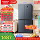 澳柯玛（AUCMA）475升十字对开双开四开门风冷无霜家用超薄大容量一级能效双变频电冰箱BCD-475WPHXFE