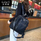 古梵缇（GUFANTI） 双肩包女 2023新款时尚背包大象纹两用包大容量旅游包X-gft-1530 黑色