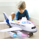 宝乐星 儿童玩具早教大号会讲故事的卡通客机惯性A380飞机模型滑行航客机男女孩玩具六一儿童节生日礼物