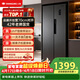 上菱447升对开门冰箱双开门 宽70厘米一级能效变频风冷家用电冰箱以旧换新BSE447PWL
